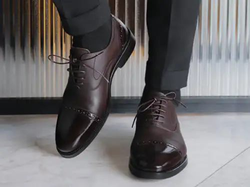 کفش چرم مجلسی مردانه